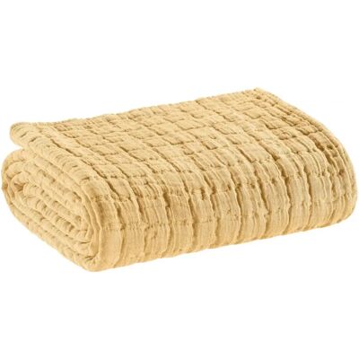 Couverture de lit Vivaraise Stonewash Swami Beige - Publicité Couverture de lit Vivaraise Stonewash Swami Beige - Publicité
