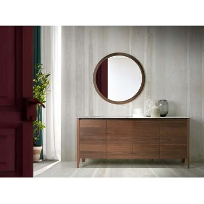 Miroir avec cadre de noyer Angel Cerdà Marron - Publicité Miroir avec cadre de noyer Angel Cerdà Marron - Publicité