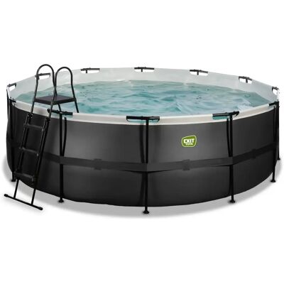 Piscine avec pompe filtrante à sable en cuir enfant Exit Toys 427 x 122 cm Noir - Publicité Piscine avec pompe filtrante à sable en cuir enfant Exit Toys 427 x 122 cm Noir - Publicité