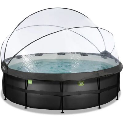 Piscine avec pompe filtrante à sable et dôme et pompe à chaleur en cuir enfant Exit Toys 450 x 122 cm Noir - Publicité Piscine avec pompe filtrante à sable et dôme et pompe à chaleur en cuir enfant Exit Toys 450 x 122 cm Noir - Publicité