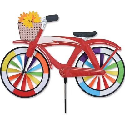 Girouette Premier Kites Bike Spinner Classic Cruiser Rouge - Publicité Girouette Premier Kites Bike Spinner Classic Cruiser Rouge - Publicité
