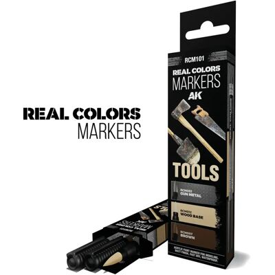 Ensemble marqueurs AK Interactive Tools (x3) Multicolore - Publicité Ensemble marqueurs AK Interactive Tools (x3) Multicolore - Publicité