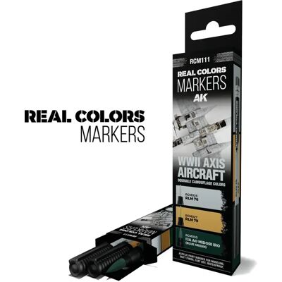 Marqueurs AK Interactive Real Colors WWII Axis Aircraft Squiggle Multicolore - Publicité Marqueurs AK Interactive Real Colors WWII Axis Aircraft Squiggle Multicolore - Publicité