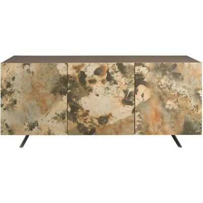 Buffet en bois métallisé Angel Cerdà Beige - Publicité Buffet en bois métallisé Angel Cerdà Beige - Publicité