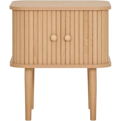 Table de chevet 2 portes House Nordic Nikko Beige - Publicité Table de chevet 2 portes House Nordic Nikko Beige - Publicité