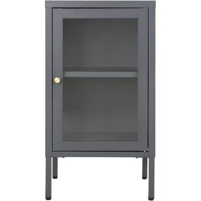 Armoire avec porte vitrée House Nordic Dalby Gris - Publicité Armoire avec porte vitrée House Nordic Dalby Gris - Publicité