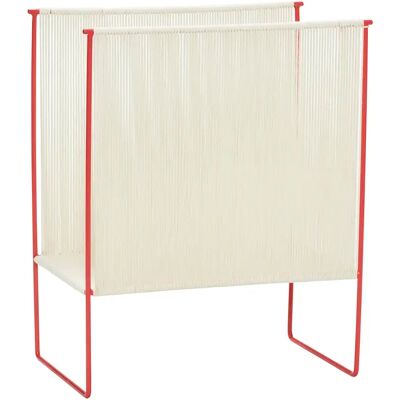 Porte-revue Hubsch Interior String Rouge - Publicité Porte-revue Hubsch Interior String Rouge - Publicité