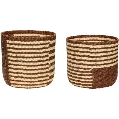 Panier de rangement Hubsch Interior Twine (x2) Beige - Publicité Panier de rangement Hubsch Interior Twine (x2) Beige - Publicité