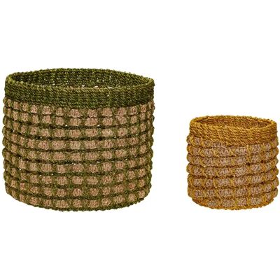 Panier de rangement Hubsch Interior Pine (x2) Multicolore - Publicité Panier de rangement Hubsch Interior Pine (x2) Multicolore - Publicité