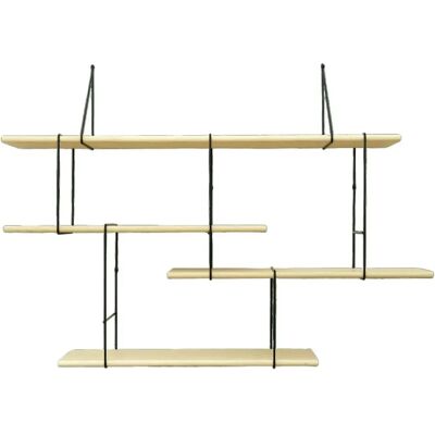 Étagère murale Studio Hausen Link shelf set 1 Noir - Publicité Étagère murale Studio Hausen Link shelf set 1 Noir - Publicité