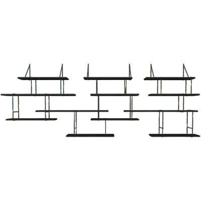 Étagère murale Studio Hausen Trio link shelf Noir - Publicité Étagère murale Studio Hausen Trio link shelf Noir - Publicité