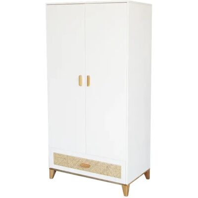 Armoire en rotin Théo Bébé Nami Blanc - Publicité Armoire en rotin Théo Bébé Nami Blanc - Publicité