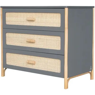 Commode cannage en rotin Théo Bébé Oceania Beige - Publicité Commode cannage en rotin Théo Bébé Oceania Beige - Publicité