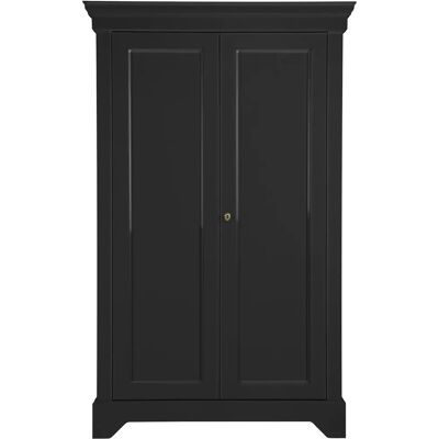 Armoire pin massif Woood Isabel Noir - Publicité Armoire pin massif Woood Isabel Noir - Publicité