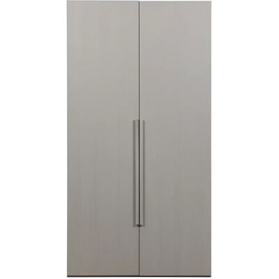 Armoires 2 portes longue poignée Woood Rens 2 Gris - Publicité Armoires 2 portes longue poignée Woood Rens 2 Gris - Publicité