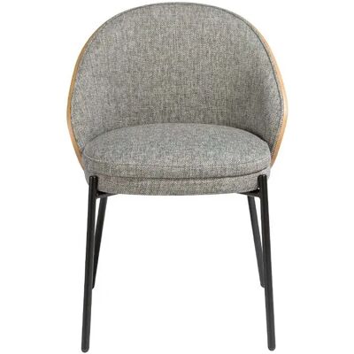 Chaise en tissu et bois Angel Cerdà Gris - Publicité Chaise en tissu et bois Angel Cerdà Gris - Publicité
