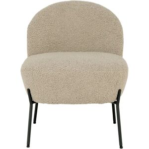 Chaise lounge en cuir d'agneau artificiel House Nordic Merida Gris - Publicité Chaise lounge en cuir d'agneau artificiel House Nordic Merida Gris - Publicité