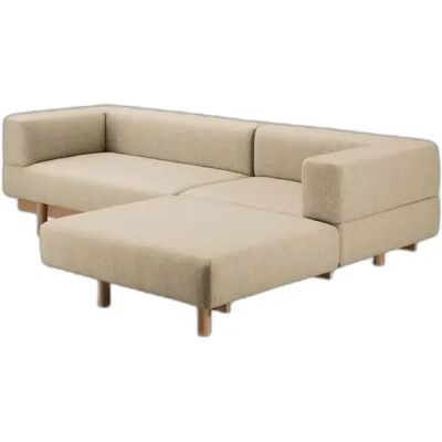 Canapé avec chaise longue à droite Emko Alchemist Beige - Publicité Canapé avec chaise longue à droite Emko Alchemist Beige - Publicité