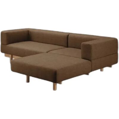 Canapé avec chaise longue côté droit Emko Alchemist Marron - Publicité Canapé avec chaise longue côté droit Emko Alchemist Marron - Publicité