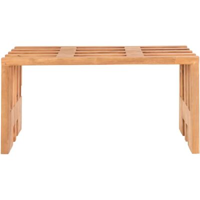 Banc en teck House Nordic Benidorm Beige - Publicité Banc en teck House Nordic Benidorm Beige - Publicité