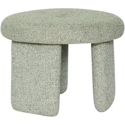 Pouf Rocco de Hübsch - Vert clair - Ø 54cm - Intérieur - Publicité Pouf Rocco de Hübsch - Vert clair - Ø 54cm - Intérieur - Publicité