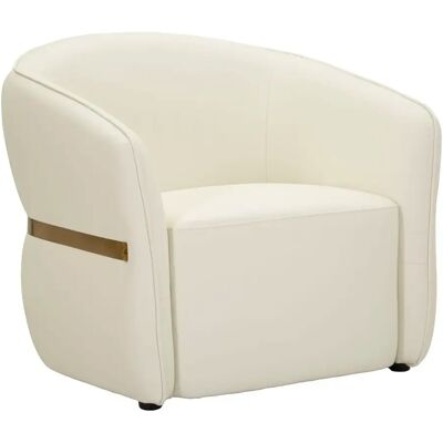 Fauteuil Mauro Ferretti Minsk Blanc - Publicité Fauteuil Mauro Ferretti Minsk Blanc - Publicité