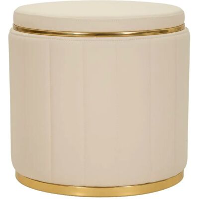 Pouf avec rangement Mauro Ferretti London Beige - Publicité Pouf avec rangement Mauro Ferretti London Beige - Publicité