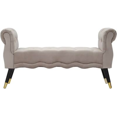 Banc Mauro Ferretti Paris Gris - Publicité Banc Mauro Ferretti Paris Gris - Publicité