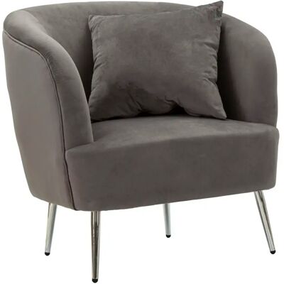Fauteuil Mauro Ferretti Silvery Gris - Publicité Fauteuil Mauro Ferretti Silvery Gris - Publicité