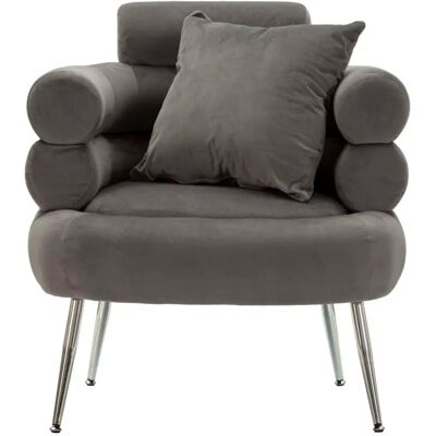 Fauteuil Mauro Ferretti Silvery Plus Gris - Publicité Fauteuil Mauro Ferretti Silvery Plus Gris - Publicité