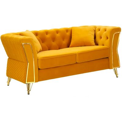 Canapé avec coussin Mauro Ferretti Emy Orange - Publicité Canapé avec coussin Mauro Ferretti Emy Orange - Publicité