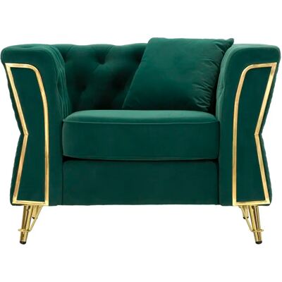 Fauteuil Mauro Ferretti Emy Vert - Publicité Fauteuil Mauro Ferretti Emy Vert - Publicité