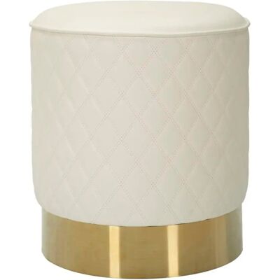 Pouf Mauro Ferretti Rotondo Blanc - Publicité Pouf Mauro Ferretti Rotondo Blanc - Publicité