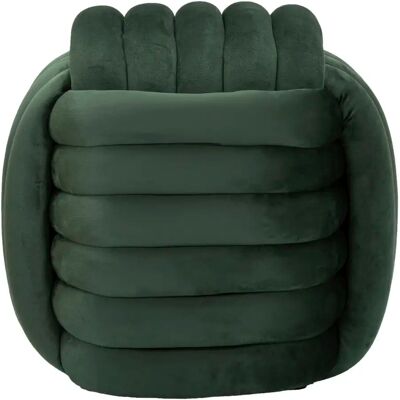 MITEPEK Softy - Pouf en Velours Travaillé Moderne - Vert foncé - Publicité MITEPEK Softy - Pouf en Velours Travaillé Moderne - Vert foncé - Publicité