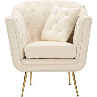 Fauteuil Mauro Ferretti Budapest Beige - Publicité Fauteuil Mauro Ferretti Budapest Beige - Publicité