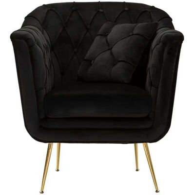 Fauteuil Mauro Ferretti Budapest Noir - Publicité Fauteuil Mauro Ferretti Budapest Noir - Publicité