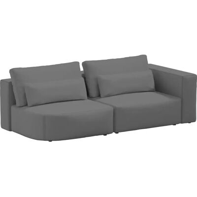 Canapé 2 places avec arrondi Sit Sit Ripose Gris - Publicité Canapé 2 places avec arrondi Sit Sit Ripose Gris - Publicité