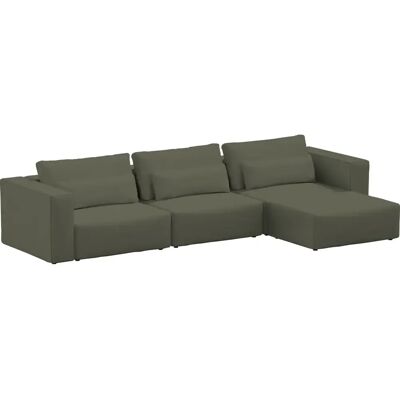 Canapé 3 places avec pouf Sit Sit Ripose Vert - Publicité Canapé 3 places avec pouf Sit Sit Ripose Vert - Publicité