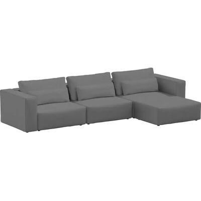 Canapé 3 places avec pouf Sit Sit Ripose Gris - Publicité Canapé 3 places avec pouf Sit Sit Ripose Gris - Publicité