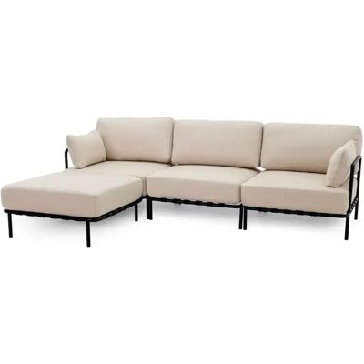 Canapé 3 places + pouf Sit Sit Salve Beige - Publicité Canapé 3 places + pouf Sit Sit Salve Beige - Publicité
