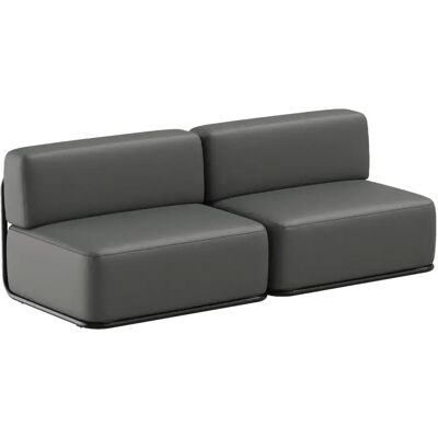 Canapé 2 places Sit Sit Straw Gris - Publicité Canapé 2 places Sit Sit Straw Gris - Publicité
