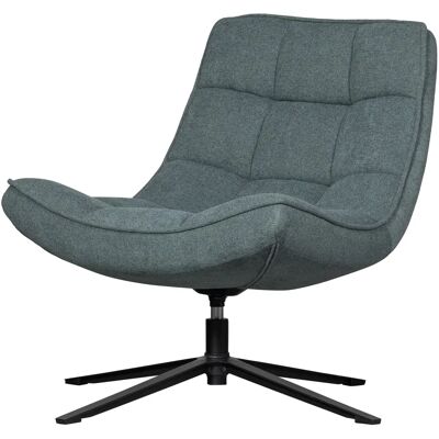 Fauteuil pivotant Woood Maudi Bleu - Publicité Fauteuil pivotant Woood Maudi Bleu - Publicité