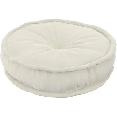 Pouf français Yellow Tipi Posh Velvet Blanc - Publicité Pouf français Yellow Tipi Posh Velvet Blanc - Publicité