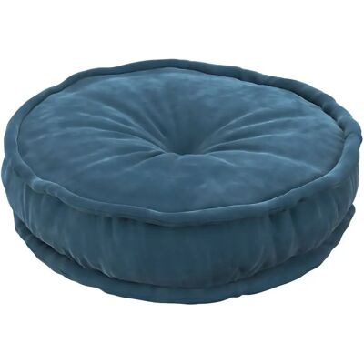 Pouf français Yellow Tipi Posh Velvet Bleu - Publicité Pouf français Yellow Tipi Posh Velvet Bleu - Publicité