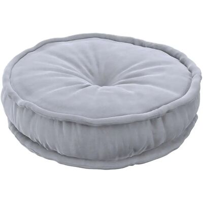 Pouf français Yellow Tipi Posh Velvet Gris - Publicité Pouf français Yellow Tipi Posh Velvet Gris - Publicité