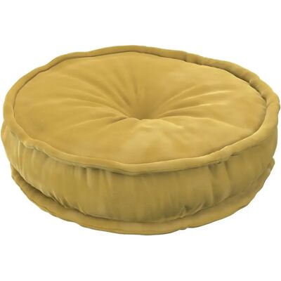 Pouf Rond en Velours Vert - Enfant - Publicité Pouf Rond en Velours Vert - Enfant - Publicité