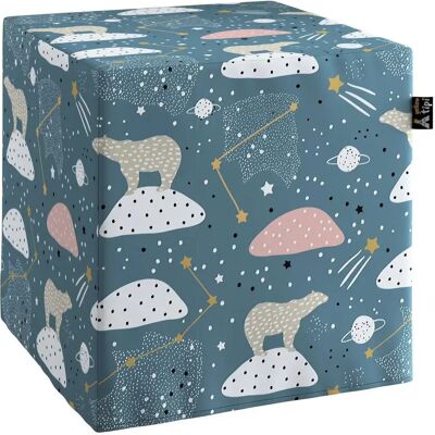 Pouf Yellow Tipi Nano cube Bleu - Publicité Pouf Yellow Tipi Nano cube Bleu - Publicité