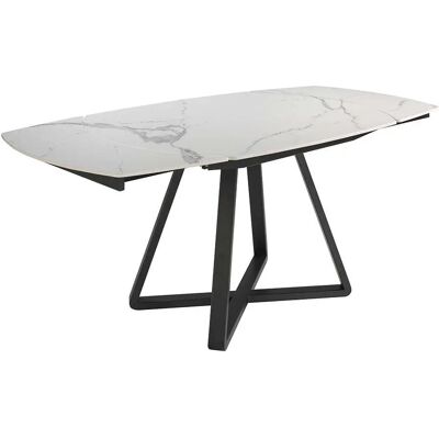 Table à manger en porcelaine et acier Angel Cerdà Noir - Publicité Table à manger en porcelaine et acier Angel Cerdà Noir - Publicité