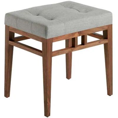 Banc de bureau en tissu et bois Angel Cerdà Gris - Publicité Banc de bureau en tissu et bois Angel Cerdà Gris - Publicité