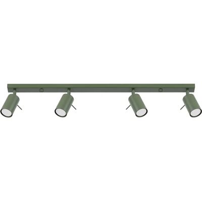 Sollux Lighting Ring Barre d'Intérieur Moderne 4 Lumières Vert Olive - Éclairage - Publicité Sollux Lighting Ring Barre d'Intérieur Moderne 4 Lumières Vert Olive - Éclairage - Publicité